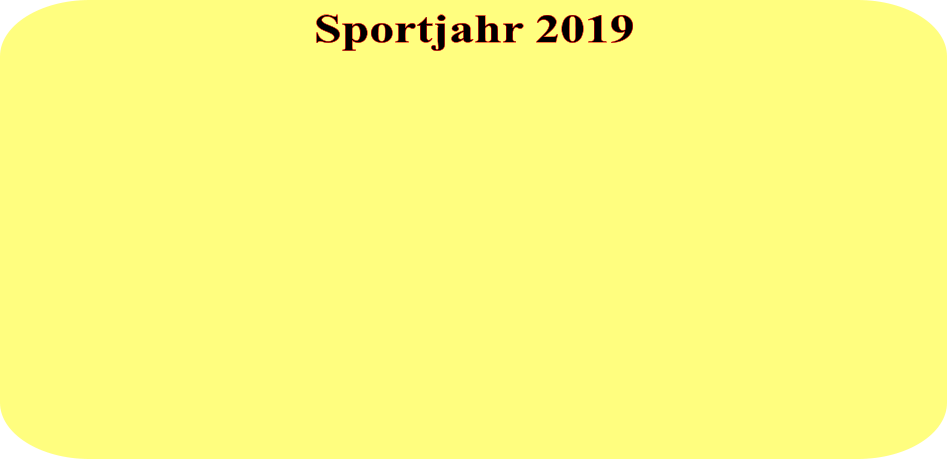 Sportjahr 2019